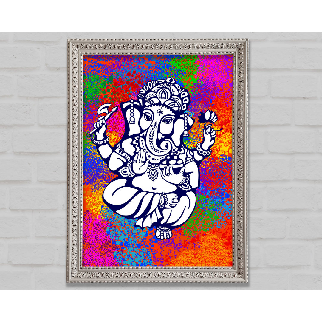 Hindu Gott Ganesha 8 - Einzelner Bilderrahmen Kunstdrucke