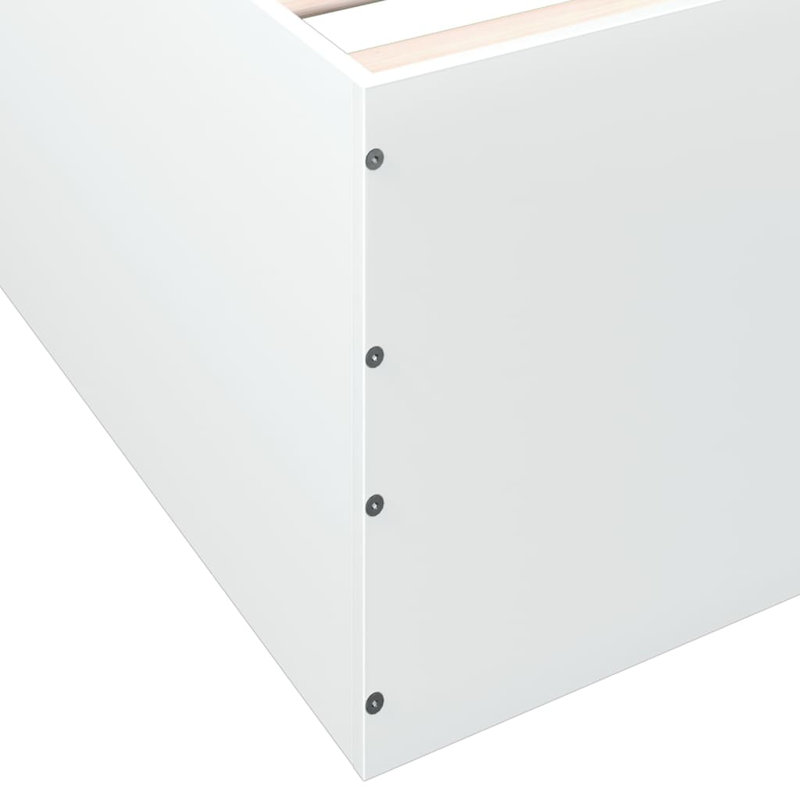 Pautauros Bed Frame, King (150 x 200 cm), White