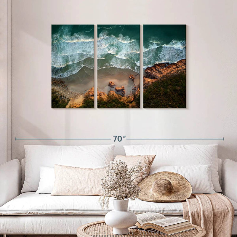 Gillard Coastal Waves, H 28 po x l 45 po