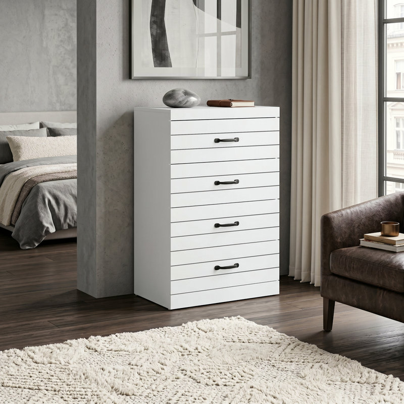 Allington 4 Drawer Chest of Drawers, White