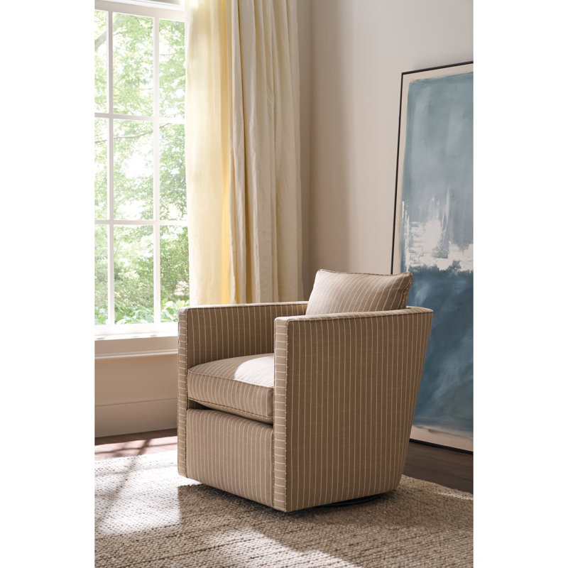 Rothko Swivel Chair, Linen Blend