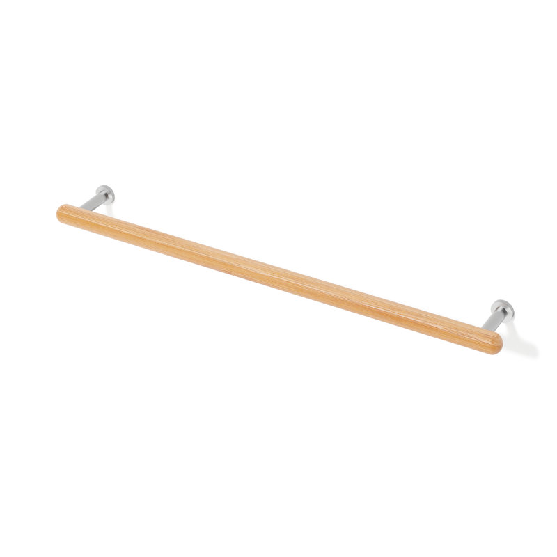 Iklakh 68cm Wood 1 Wall Towel Bar, Bamboo