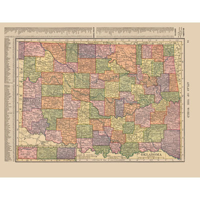 Oklahoma - Hammond 1910, reproduction d'affiche par Hammond Hammond (36 x 24) USOK0001