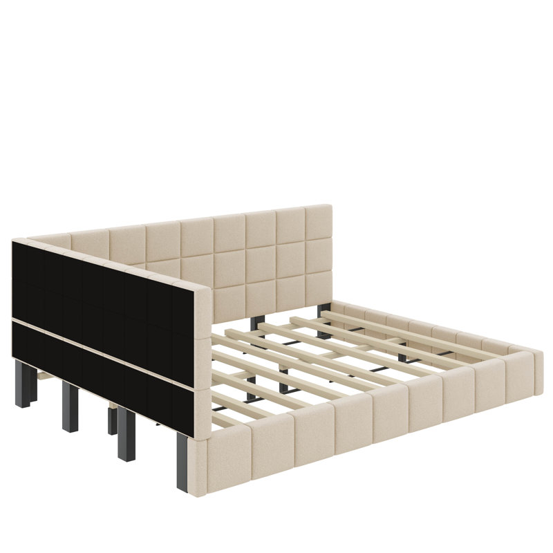 Canapé-lit double rembourré, Beige