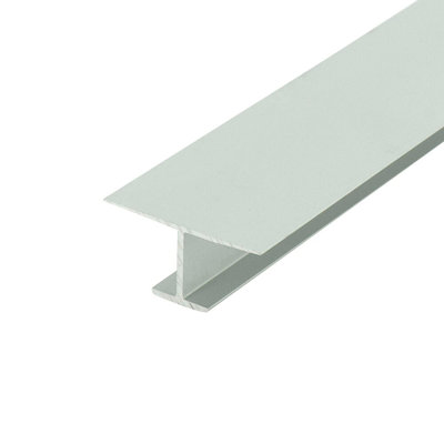 Le profilé en aluminium Outwater H convient à un matériau de 1/2 po d'épaisseur en aluminium anodisé transparent (satiné) moulé par 72 po (paquet de 10)