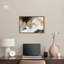 Art abstrait noir et blanc sur toile dorée par Art Remedy-104624767-104624839