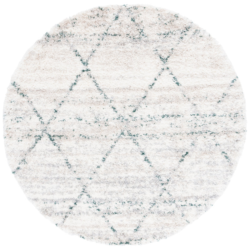 Tapis géométrique Stavru Performance, Rond 6 pi 7 po