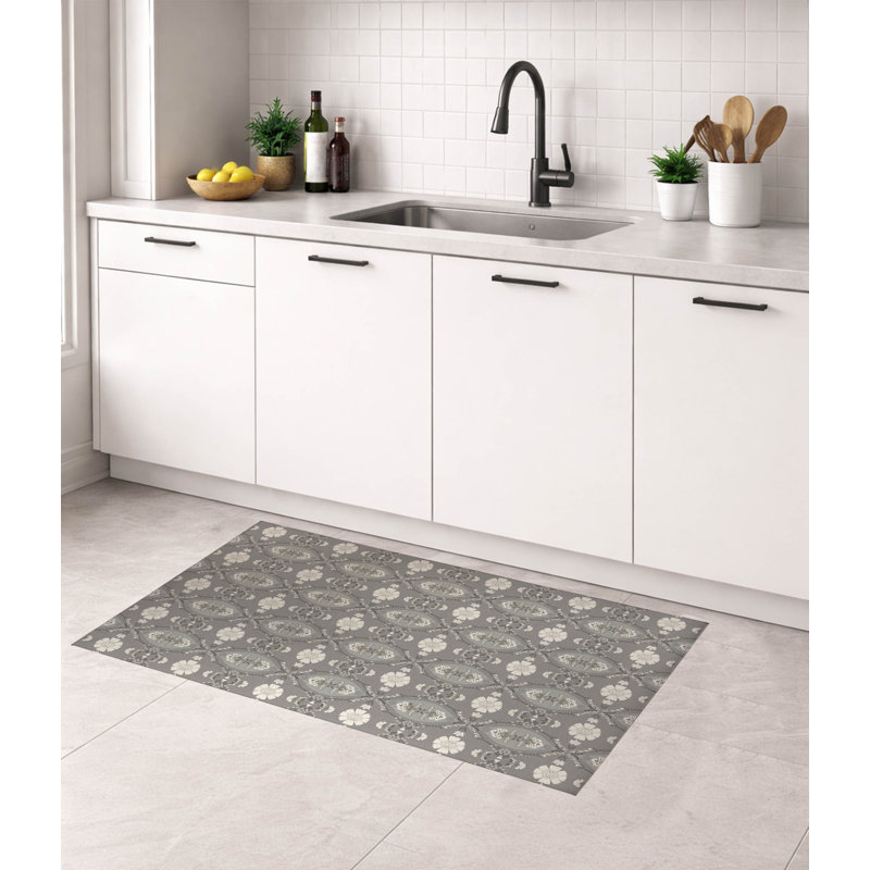Tapis de cuisine Reeva, Taupe, Rectangle 7 pi x 5 pi