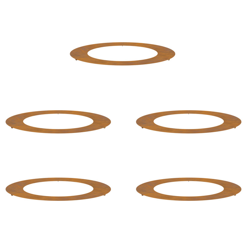 Tree Ring Decorative Garden Modern Protector Outdoor Ornament Base Home, 90cmW x 90cmD