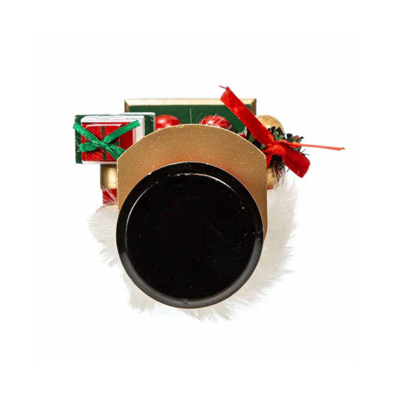 Nutcracker with Gift Box and Wreath