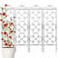 80cm H x 60cm W Iron Fan Trellis Side Panel