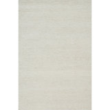 Hand Knotted Wool Area Rug in Ivory