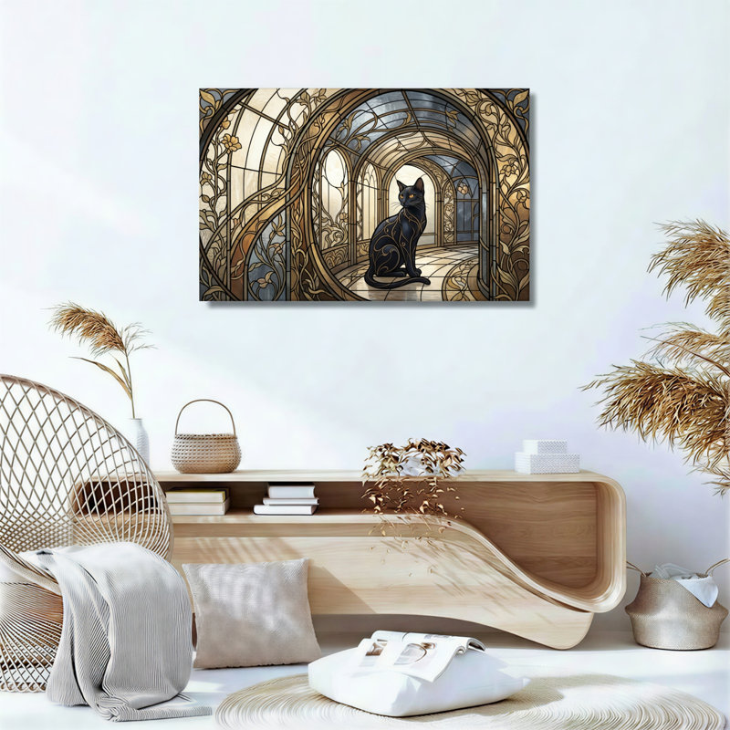 Ensemble de 1 tableau sur toile en vitrail, 12"H x 18"W, Wrapped Canvas