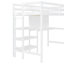 Lit mezzanine en bois avec tablettes-759835581