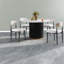 Ensembles de tables de salle à manger modernes en marbre et en métal pour les petites cuisines et salles à manger