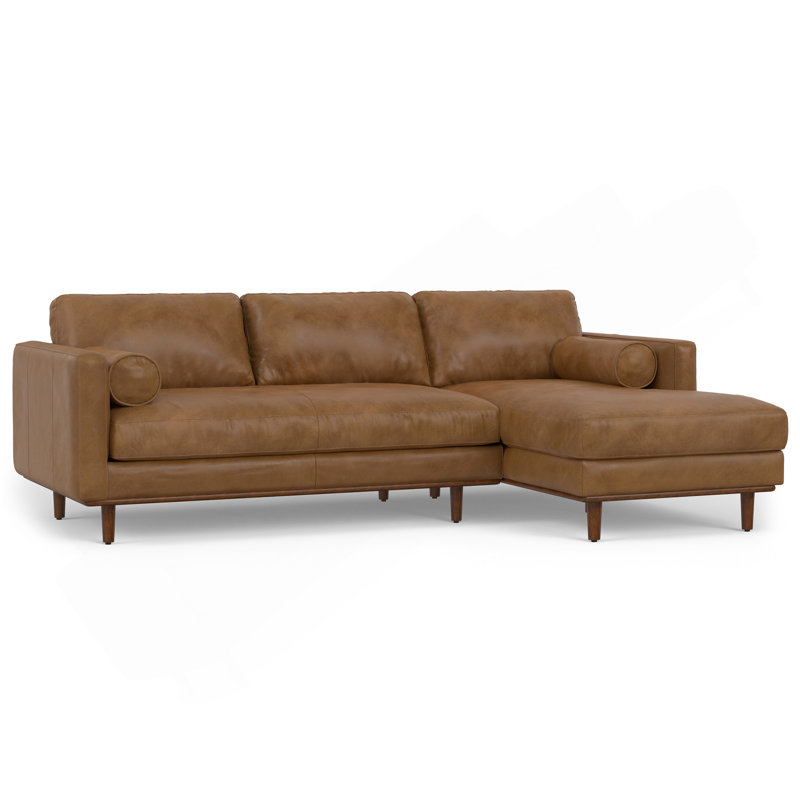 Morrison - Canapé modulaire droit - brun caramel, Orienté à droite, Brun caramel