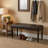 Franz Espresso Brown Tufted Ottoman Piano Bench, Faux Leather