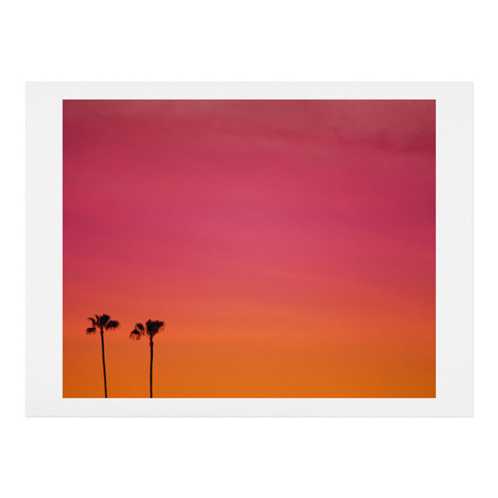 « los angeles coucher de soleil », impression, H 11 po x l 14 po x P 1 po