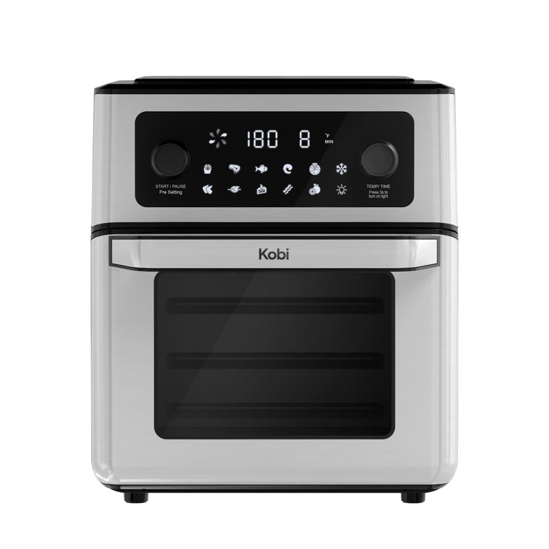 Kobi 12,7 pte Friteuse électrique à air avec 11 fonctions de cuisson, Blanc