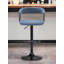 Tabouret de bar pivotant à hauteur réglable avec accoudoirs et base piédestal Demetrik-373467545-376710739