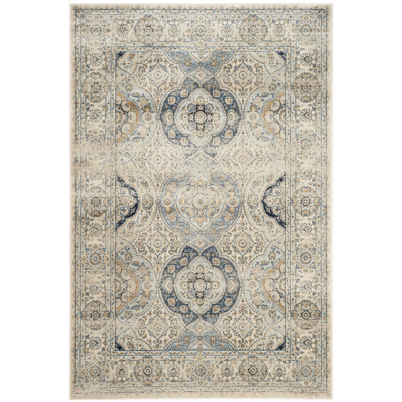 Tapis oriental en viscose Rodborough, Rectangle 8 pi x 11 pi 2 po