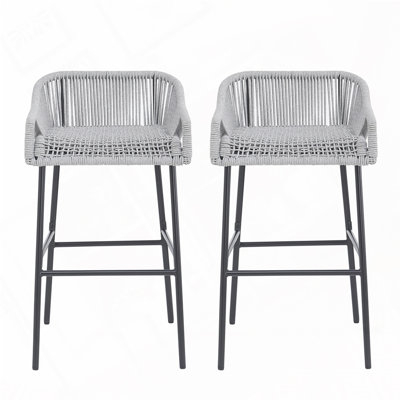 Outdoor Patio Rope Bar Stool
