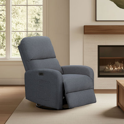 Power Recliner 3-In-1 With Swivel, Glider, USB Ports