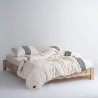Cotton Ikat Duvet Cover Set with Pillowcases