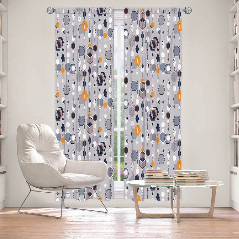 Emberlynn Room Darkening Curtain Pair, 20" W x 52" L