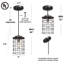 Luminaire suspendu géométrique simple à 1 lumière