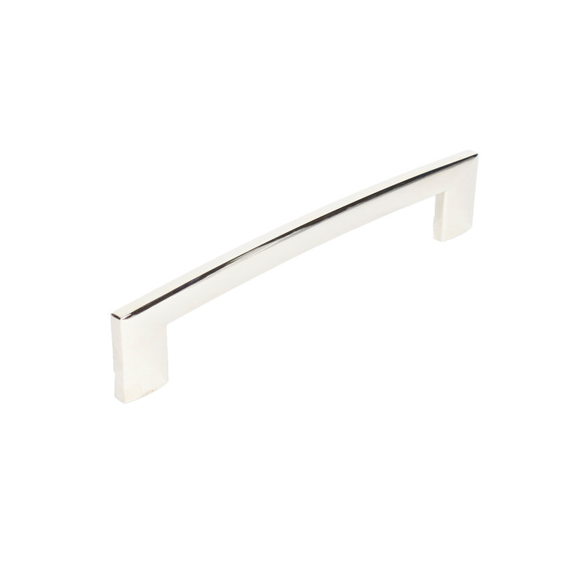 Poignée barre 6 5/16" au centre Villon, Nickel poli