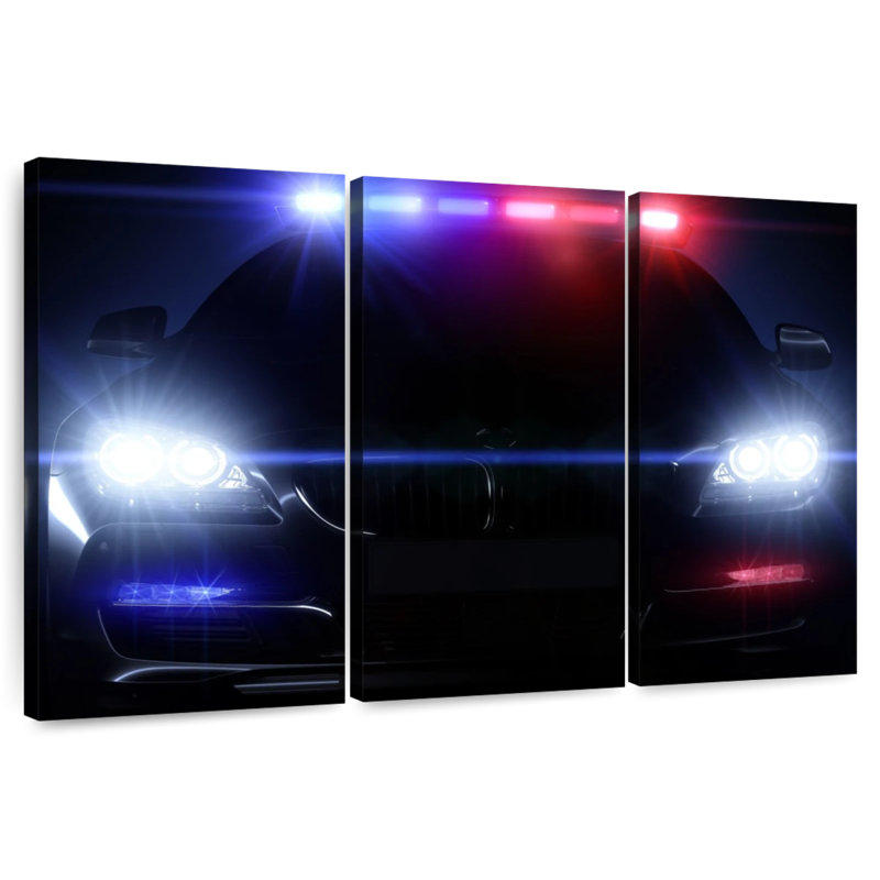 Mehar Police Car, 42" H x 65" W