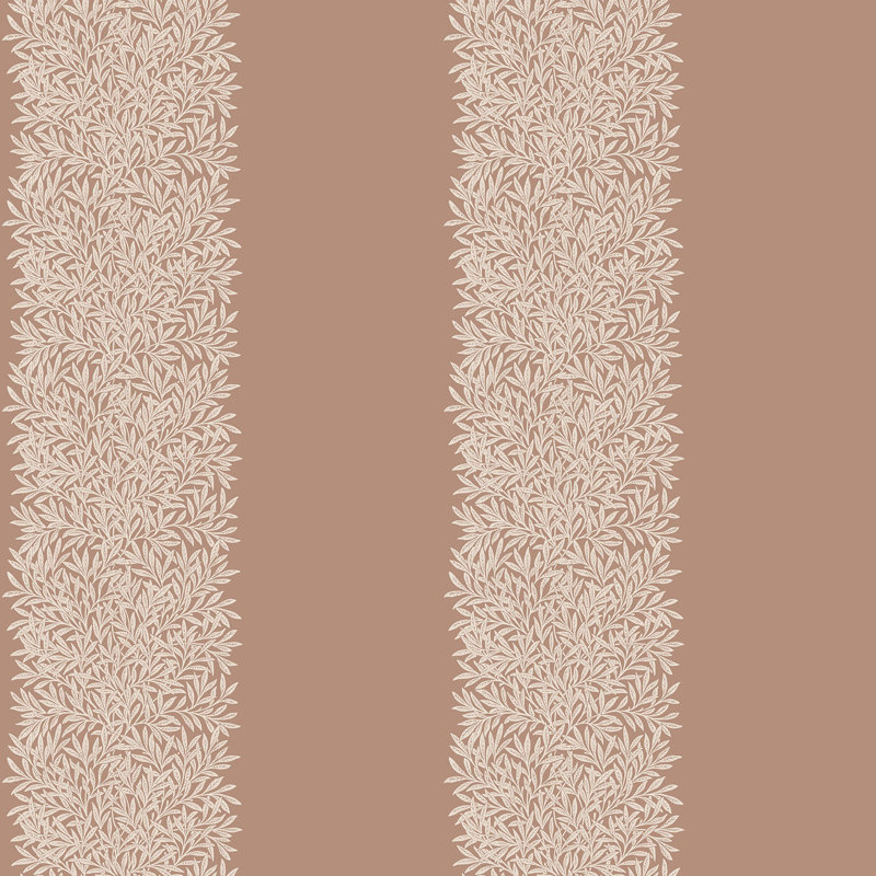 William Morris at Home Willow Stripe Rose Wallpaper