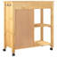Chariot de cuisine en bois massif vidaXL 33,1 po x 15,7 po x 34,8 po vidaXL-1777612673