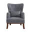 Fauteuil à oreilles capitonné l 30,71 po Bharti-1514443794
