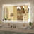 Anti-fog Tempered Glass LED Bathroom Mirror, 3 Colour Temperature with Front and Backlight, Rohs and CRU Compliant-600325180-600325175