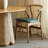 Ash rattan oval dining table set