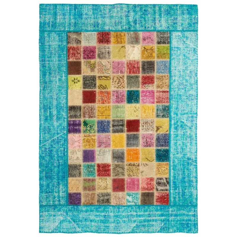 Savannah Patchwork Hand Woven Area Rug, Rectangle 80 x 150cm