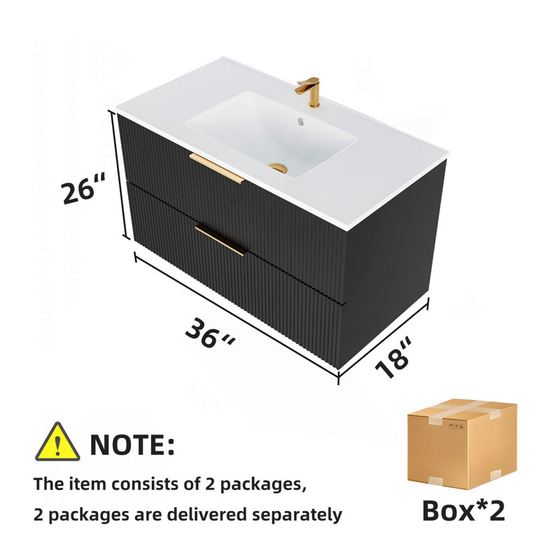 Cabinet Black, 35"