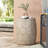 Outdoor Lightweight Concrete Side Table,