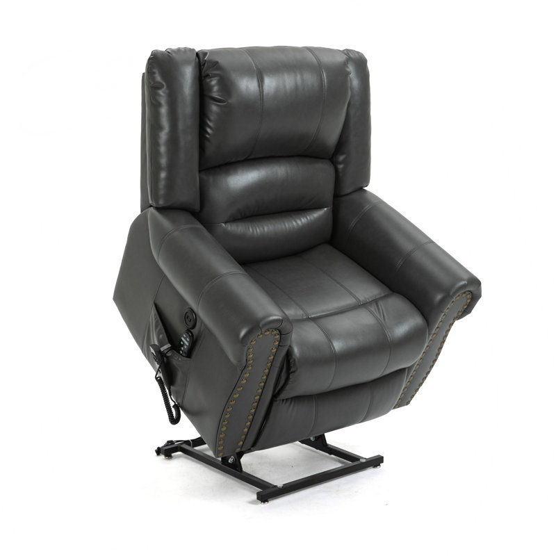 Fauteuil inclinable Lift Assist, Similicuir gris