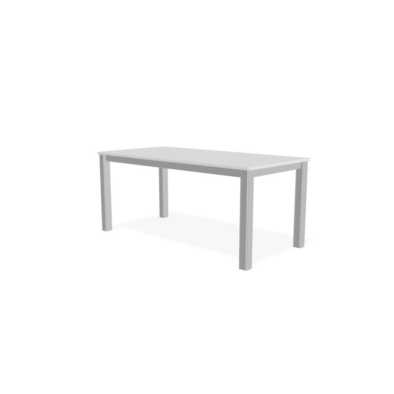 Robinett Rectangular Outdoor Coffee Table , 42'' in. W 21'' in. D, Bright White, Bright White