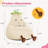 Kannon Cartoon Eggplant Bean Bag Chair, Kids Room Eggplant Sofa With Washable Sofa Cover For Reading, Lounging And Watching TV-1491098213-1490696199