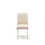 L'ensemble de table de salle à manger 3 pièces contient une table de salle à manger ronde avec Dropleaf et 2 chaises rembourrées en tissu beige clair, lin blanc-1440336275-1440336267-1440336271