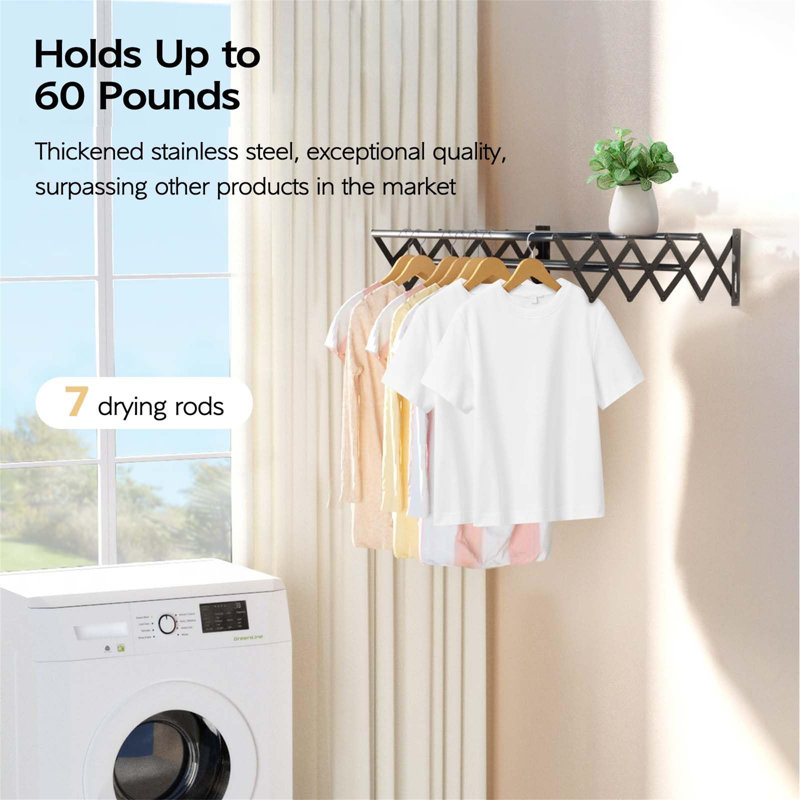 Stainless Steel Foldable Wall-Mounted Drying Rack