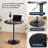Valencia Holton Adjustable Height Round Bar Table Bistro Pub Table With Sturdy Metal Base And MDF Top For Dining Room, Kitchen, Or Patio-2129292925-2118374343-2118374339