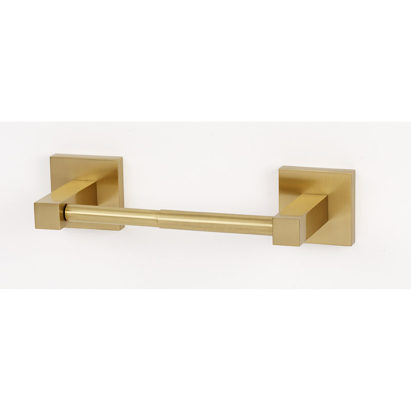 Contemporary II Wall Mount Toilet Paper Holder, Satin Brass