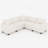 Elara 97'' Modern Sectional Sofa With Hidden Storage-122070594