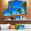 «Maurice Beach with Chairs», reproduction de photo sur toile tendue-26126327