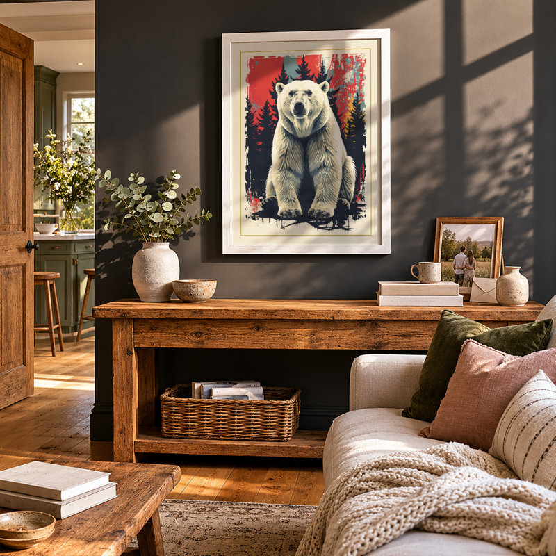 Confrontation Modern - Framed Print, A1 - 84.1 x 59.4 cm, White